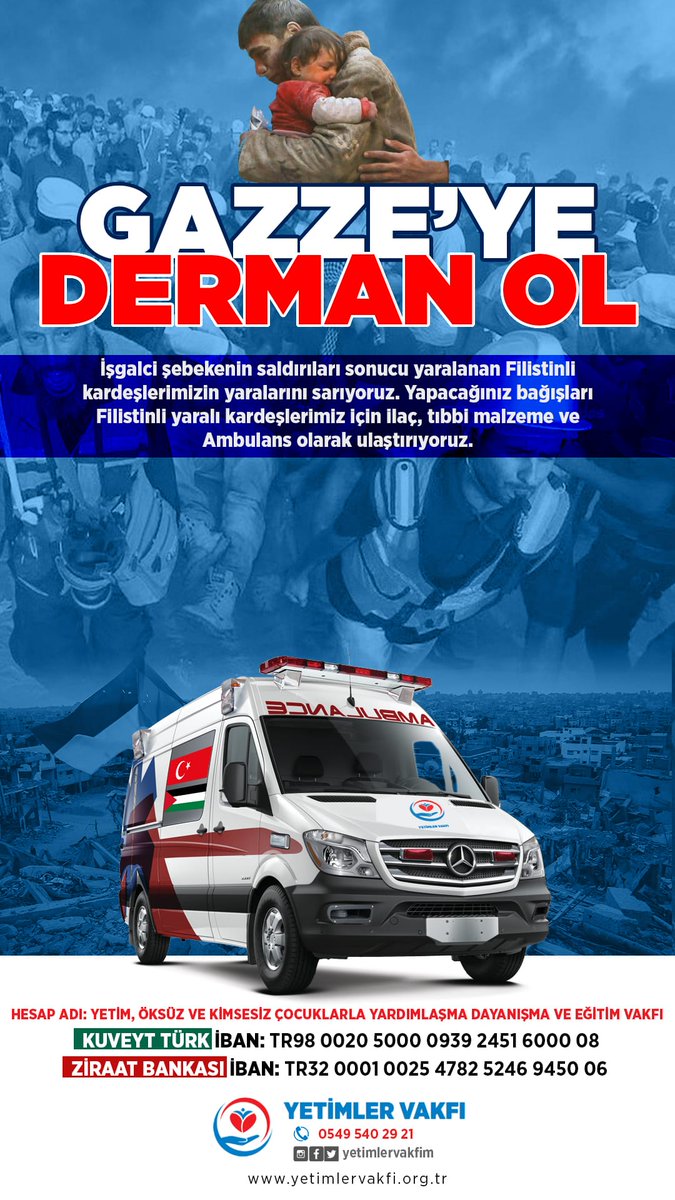 Rabbimizin kudsiyetini ayetle FERMAN buyurduğu Kudüs'ün fedakar yiğitlerine DERMAN olma zamanı...

#GazzeyeDermanOl