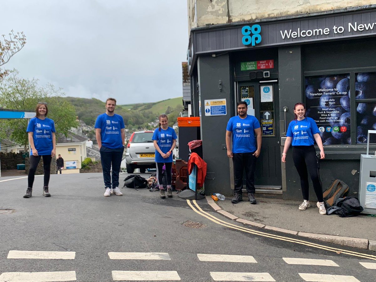 NeilForbesCoop's tweet photo. ⁦@coopuk⁩ Newton Ferrers team walking 25km for ⁦@MindCharity⁩ this week. Well done #CoopSouthWest https://t.co/wConOGb12O
