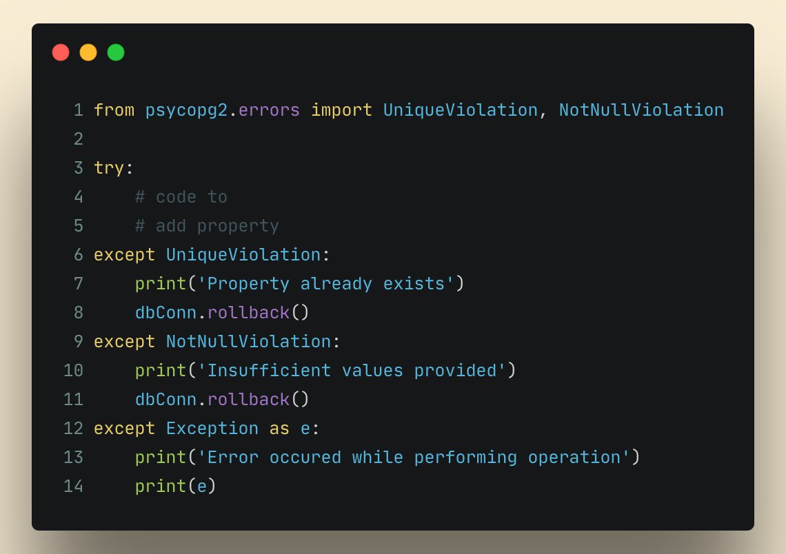 Handling exceptions in @psycopg is easy and must for big applications to let DB take some load rather writing checks in applications. #Python #PostgreSQL