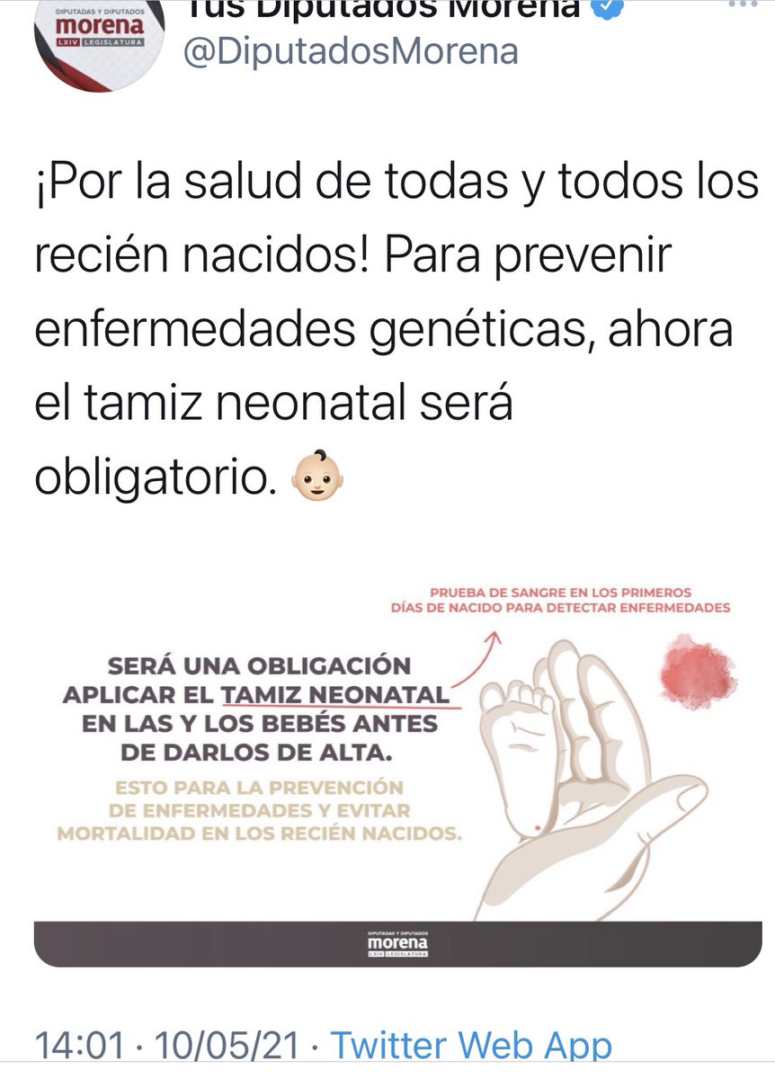 Suspenden el tamiz neonatal por austeridad, y en plena campaña lo vuelven a implementar queriendo hacerlo ver como un logro.

La 4T es una mamada.