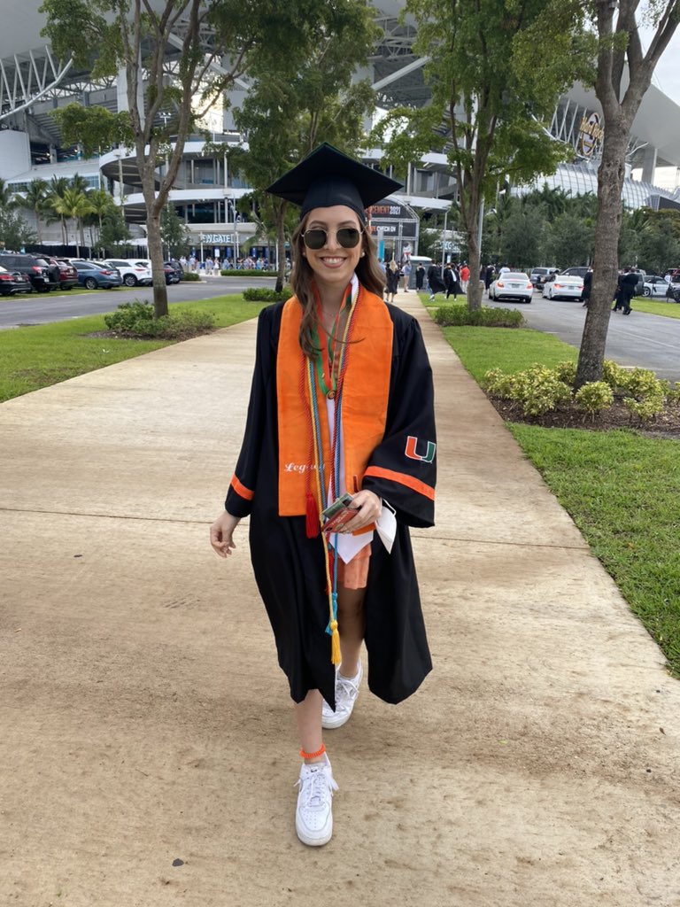 jayala33's tweet photo. Congrats bebe! @goldstein_515 #CaneGrad https://t.co/iN5mmqG4iv
