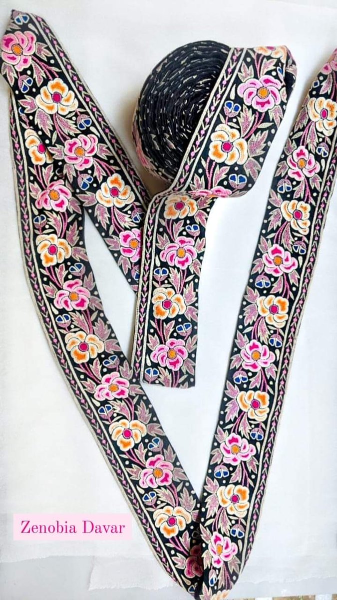 zenobiaDavar's tweet photo. Our Arts and Heritage are our identity💃
Authentic hand embroidered  border, intricately worked in #Forbiddenstitch Handcrafted with love for you! 
Exclusively available at "ZS design's" by Zenobia S Davar
https://t.co/HMM8dBmrNu
#AuthenticParsiBorder
#AThingOfBeauty 
#Khakha https://t.co/a00HKjOC2f
