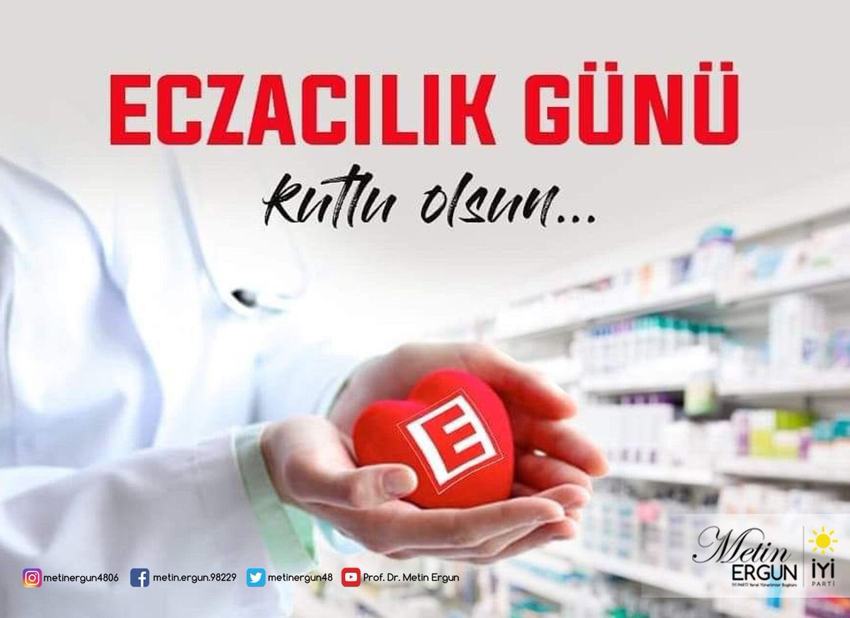 Sağlık sisteminin en önemli unsurlarından birisi olan eczacılarımızın
#EczacılıkGünü'nü kutlarım.