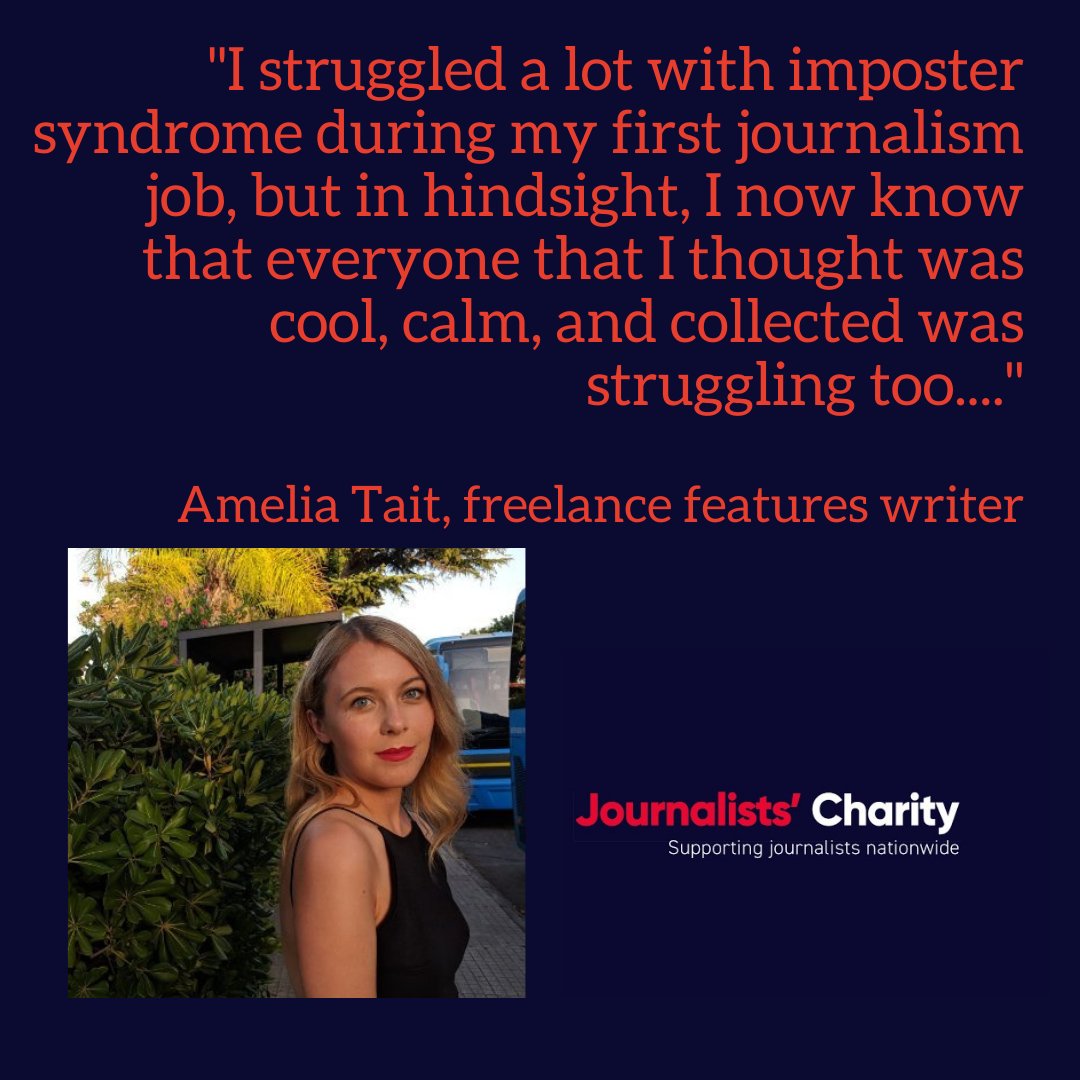 JournoCharity's tweet photo. "...Try to get out of your head by opening up to trusted colleagues whenever you can."
Some apt #FirstJournoJob advice this #MentalHealthAwarenessWeek from @ameliargh🙂
One of @forbes 30 under 30 in Europe 2020, Amelia's work has been published in @nytimes, @guardian + @VICE https://t.co/eBroO7nfhi