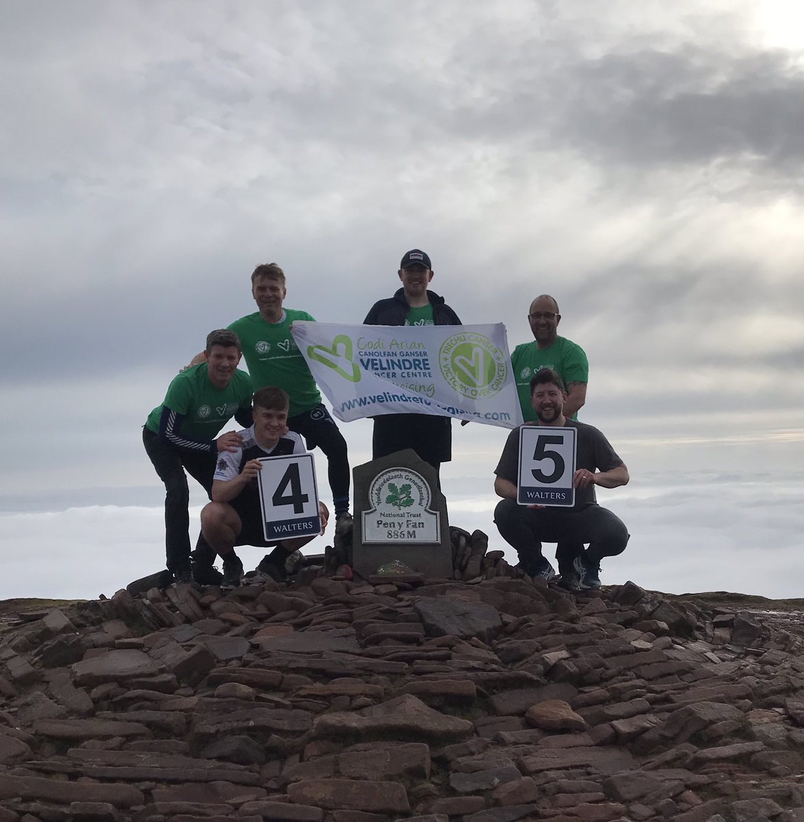 A 5AM ⏰ saw our South West Regional Director Jim Webb lead Walk 4️⃣5️⃣ ably supported by Dean, Rob, Gruff, &amp; Sam. 7️⃣ walks now left in our #penyfan52 fundraising challenge for <a href="/Velindre/">Velindre Cancer Centre Fundraising</a> #whosnext #laughsalongtheway #keepingfit