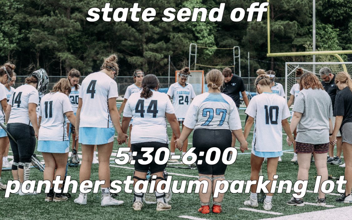 TODAY at 5:30!!! Panther Stadium parking lot!💙