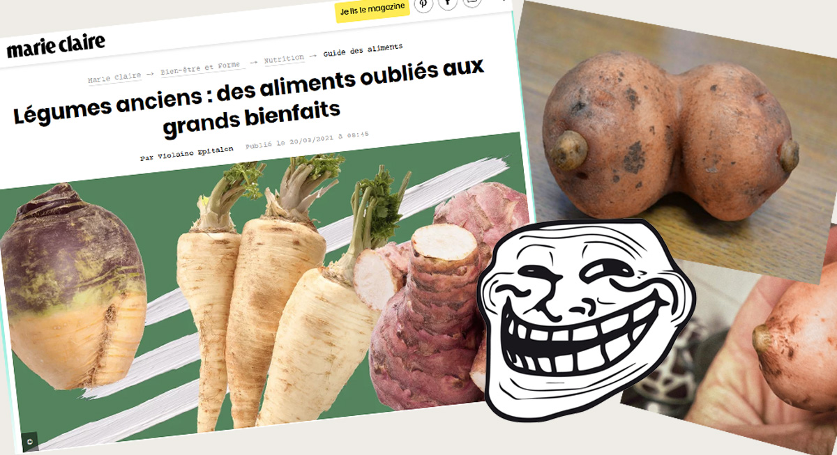 [ON A PIÉGÉ MARIE-CLAIRE !]

Bon... en vrai, ils se sont piégés tout seuls.

On quitte les publications sérieuses et on s'accorde un peu de fun avant le week-end. 😅

mangeons-local.bzh/media-fun-news/

#verifiersessources #oups #laboulette