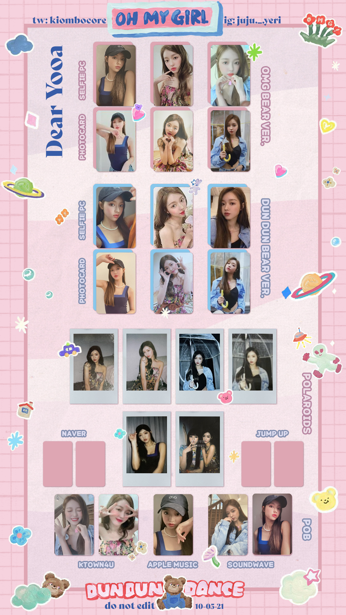 OH MY GIRL DUN DUN DANCE トレカ ポラロイド セット OH MY GIRL DUN