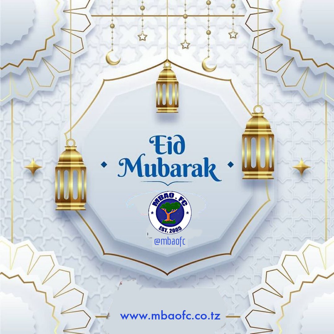 HOLIDAY GREETINGS; Tunawatakia waislamu wote duniani, kheri ya sikukuu ya Eid El-Fitr.

(Eid Mubarak to all muslim's around the world! 🕌🕋)

-Mbao FC,The pride of Rocky City.

[cc: @ammyninje ]

#wabishiforever💪