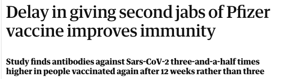 allahpundit's tweet photo. remember when fauci told us the uk was taking a big risk by delaying second doses https://t.co/nwpZEV74dn https://t.co/fJmakeFMkt