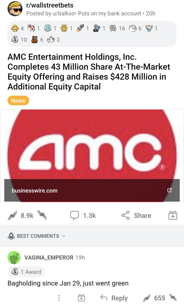 TradesReddit's tweet photo. #amc Buy. HOLD https://t.co/1n2kLOHuce