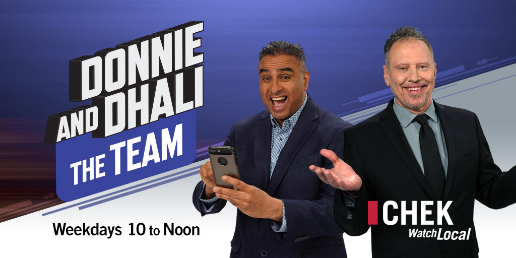 DonnieandDhali's tweet photo. Today from 10am to Noon on @CHEK_News 

10:15am @mattsekeres 

11am @patersonjeff

📺 Telus 121 or Shaw 6/109/215

💻 https://t.co/XC0clNZt3o

🔊 Audio Stream: https://t.co/tdovWrR1nF

📱 CHEK News App https://t.co/P0kdvL8MMA