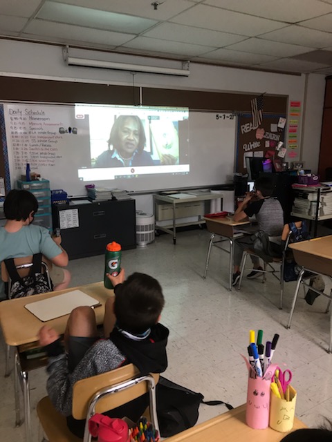 Jeredine Nolen, author of Eliza’s Freedom Road, paid a virtual visit to students at Mt. Airy Elementary School. Fourth graders read this novel as part of their humanities curriculum. They were able to ask questions and learn more about the author.