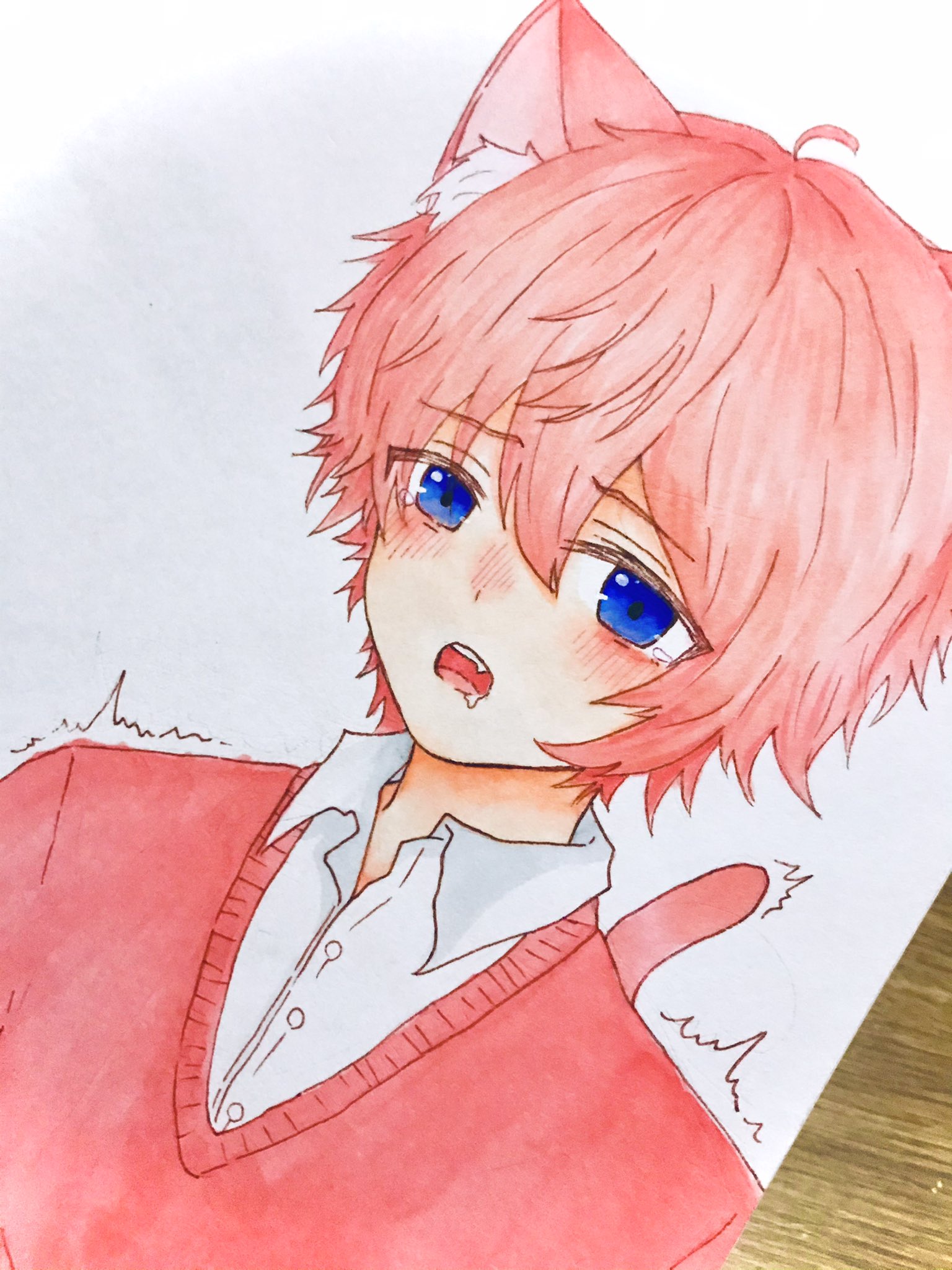 3103 さとみくん 受け 可愛い 猫耳 ピンク さとみギャラリー すとぷりギャラリー イラスト さとみくん の猫耳を描きました うん えっちぃぞ さとみくん T Co Pvdpli5klp Twitter