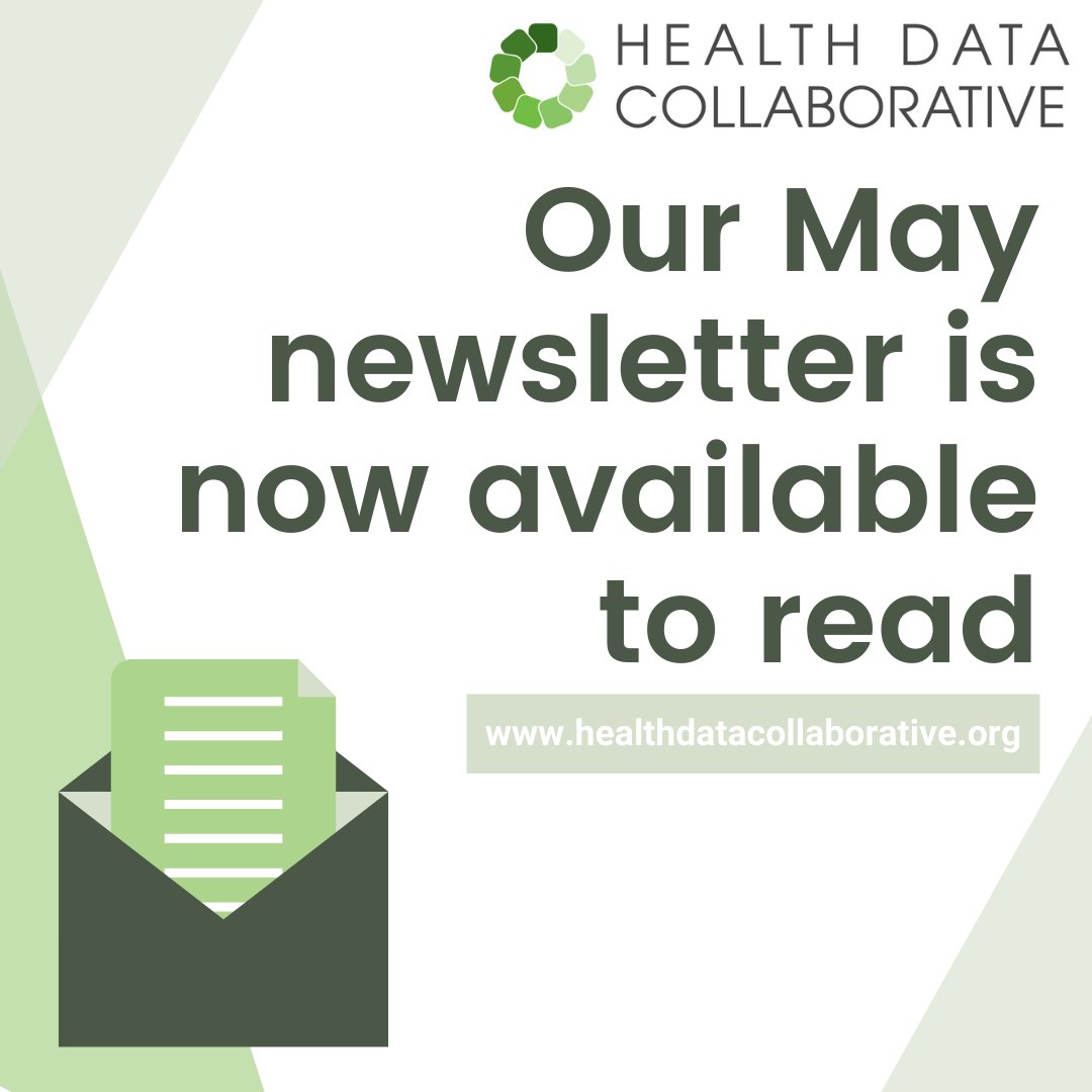 HDC4SDGs's tweet photo. Our May Newsletter is now available! Find out about the WHO Health Data Governance Summit, Bloomberg Philanthropies, and more!
Take a look ๐ https://t.co/82EHGF1eAs
#newsletter #HealthDataCollaborative #healthdata #health https://t.co/2gBZN9pOga