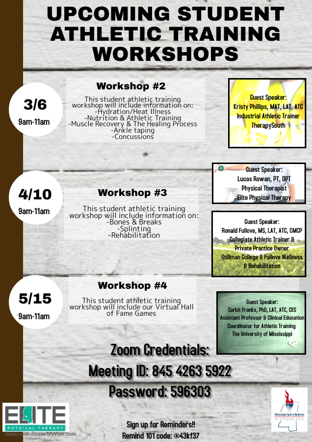 MS Sports Medicine on Twitter "Tomorrow, MSMOC & ELITE Physical