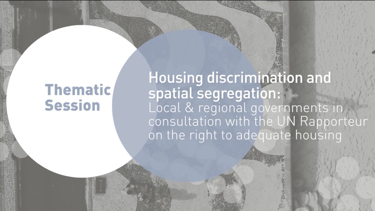 uclg_org's tweet photo. #UCLGMeets 🟢🔴"We feel honored that this consultation is taking place within the framework of our Executive Bureau.  For our constituency, the right to adequate housing is a critical issue that has become even more important during the pandemic" @UCLG_Saiz Sec. Gen. UCLG https://t.co/xZujGRgYiw