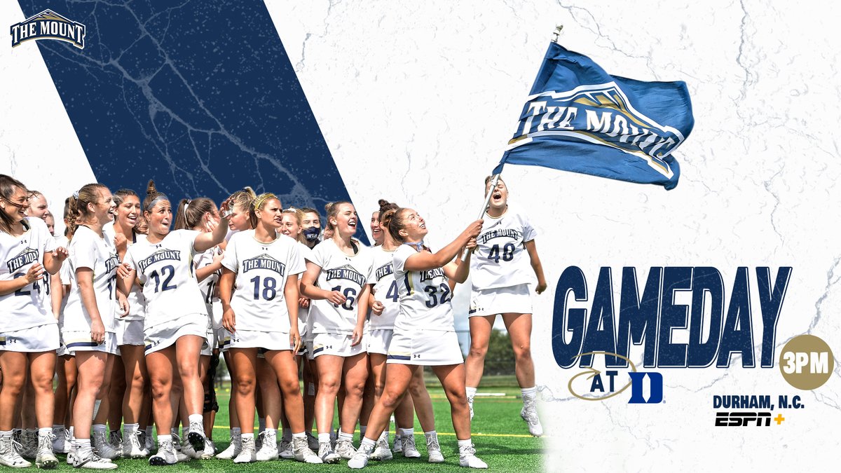 Mount_WLAX's tweet photo. IT'S FINALLY GAMEDAY ‼️

🆚: Duke
⏰: 3PM
📍: Durham, N.C.
📈: https://t.co/iaV7TdX5PA
💻: ESPN+

#ClimbTHEMOUNTain https://t.co/O3qj8LJgvE