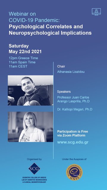 Next Saturday! Free webinar about #COVID19 and implications