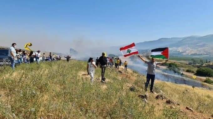 الآن| من الحدود اللبنانية الفلسطينية.