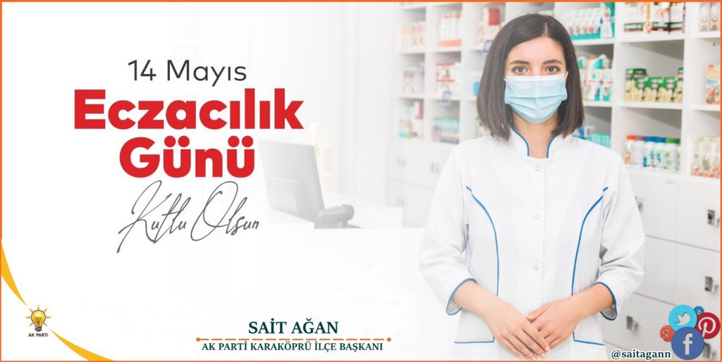 İnsan Sağlığı İçin En Az Doktorlar Kadar Önemli Olan, Gayret Gösteren, Emek Harcayan Eczacılarımızın; #EczacılıkGünü Kutlu Olsun. @Karakopruak