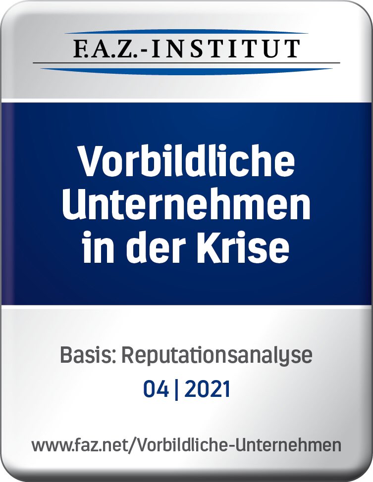 Auszeichnung für vorbildliches Verhalten erhalten! 🥇
 
In einer Studie des <a href="/FAZInstitut/">F.A.Z.-Institut</a> wurden 70.000 Unternehmen in Deutschland auf ihr vorbildliches Verhalten überprüft. WestLotto gehört zu den 300 Unternehmen, die mit dem begehrten Siegel ausgezeichnet werden konnten. 🥳