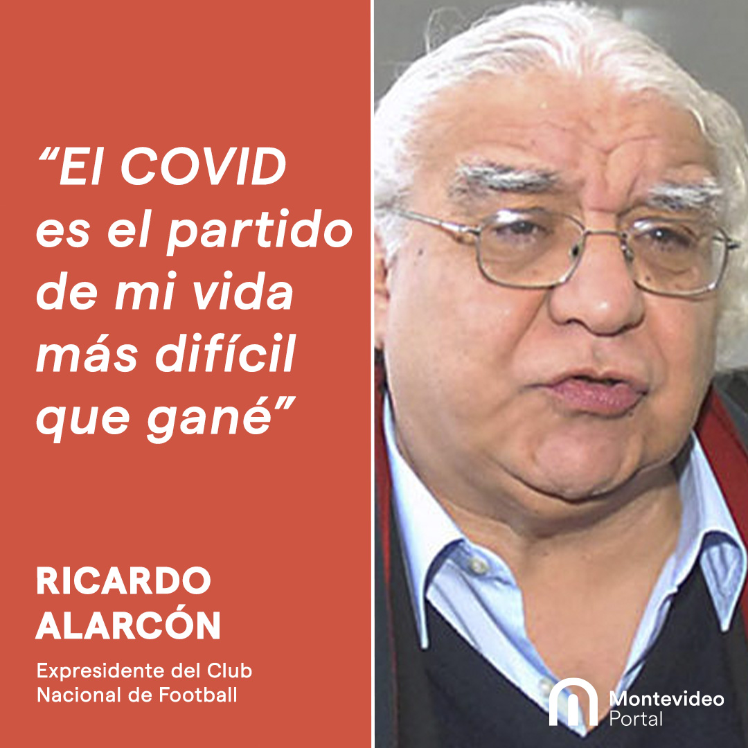 portalmvd's tweet photo. RICARDO ALARCÓN: “EL COVID ES EL PARTIDO DE MI VIDA MÁS DIFÍCIL QUE GANÉ”

Tras permanecer varios días en #CTI, el expresidente de #Nacional asegura: “me siento un sobreviviente, les ruego que se cuiden y trasmitan a su entorno que esto no es 'changa'”. https://t.co/4X4ujzWUYf