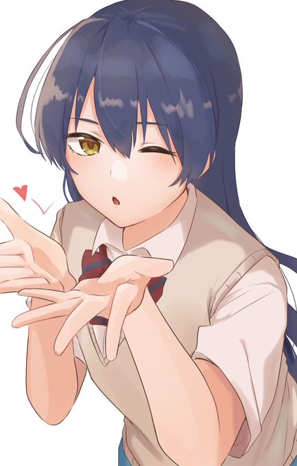 投げキッスのtwitterイラスト検索結果