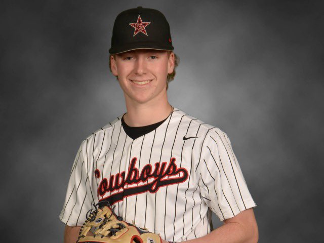 TheVoiceofTD's tweet photo. Thinking about @CHS_CowboysBB 2-0 win last night to open the @uiltexas Area Round series... I can’t emphasize enough how important Andrew Schultz walk was. Top 7,  0-2 count... and he drew a walk and came around to score an important insurance run. @TxHS_Baseball #TXHSBaseball https://t.co/Md5gWAu9Kd
