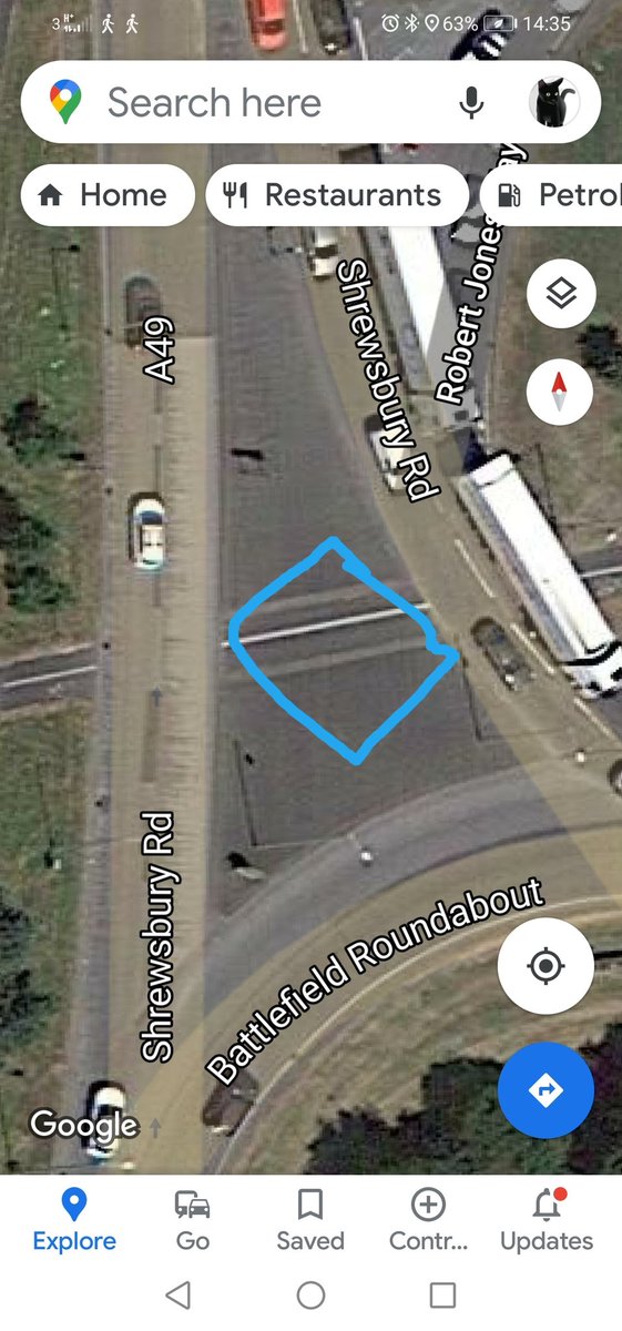 I wander if I parked here I would get in trouble, so why the police car was parked there this morning at 9.00am, on the cycle lane and footpath. So can anyone explain the police rules on this?
<a href="/ShrewsburyCops/">Shrewsbury Police</a>