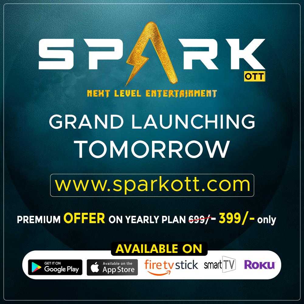 Watch & Enjoy Your Favorite Movies on @SparkOttIn from Tomorrow!✨🎉 

Streaming Starts from May 15th 📝

Download the App Now to Get  Next Level Entertainment!😎

iOS👉🏻apps.apple.com/in/app/spark-o…

Android👉🏻 bit.ly/SPARKOTT

@RGVzoomin @SparkSagar1 #Sparkott #MoviesOnOTT