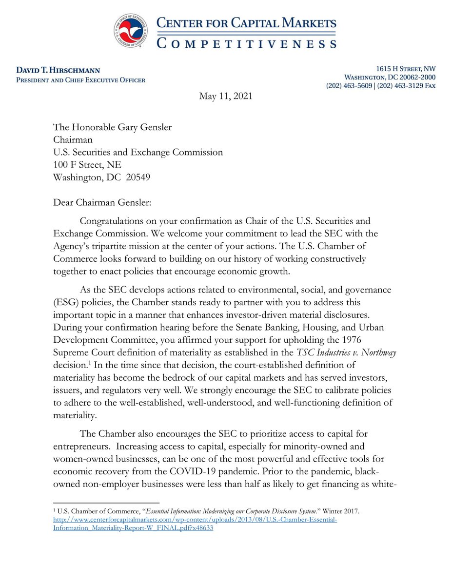 test Twitter Media - The @USChamber @USChamberCCMC sent a letter to @SEC_News Chairman Gensler highlighting important issues we look forward to working with the SEC on to enact policies that encourage economic growth. https://t.co/LWSLEHB1UZ https://t.co/YfdsPd3TOf