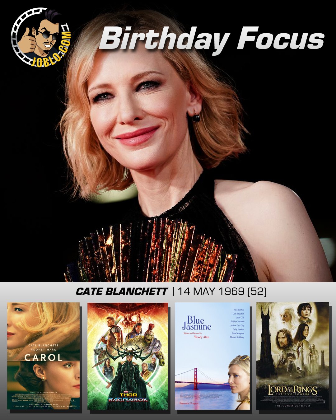 Wishing a very happy 52nd birthday to the great Cate Blanchett! 