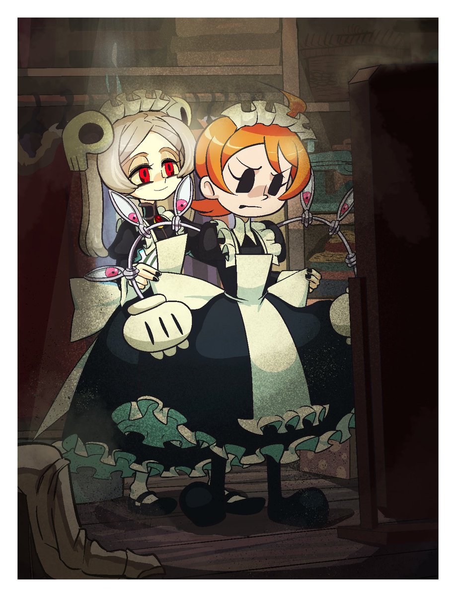RT @Kuroirozuki: Commission: Maid dress Peacock and Marie (Skullgirls) 
Thank you for the commission!! https://t.co/atj68IKRLX