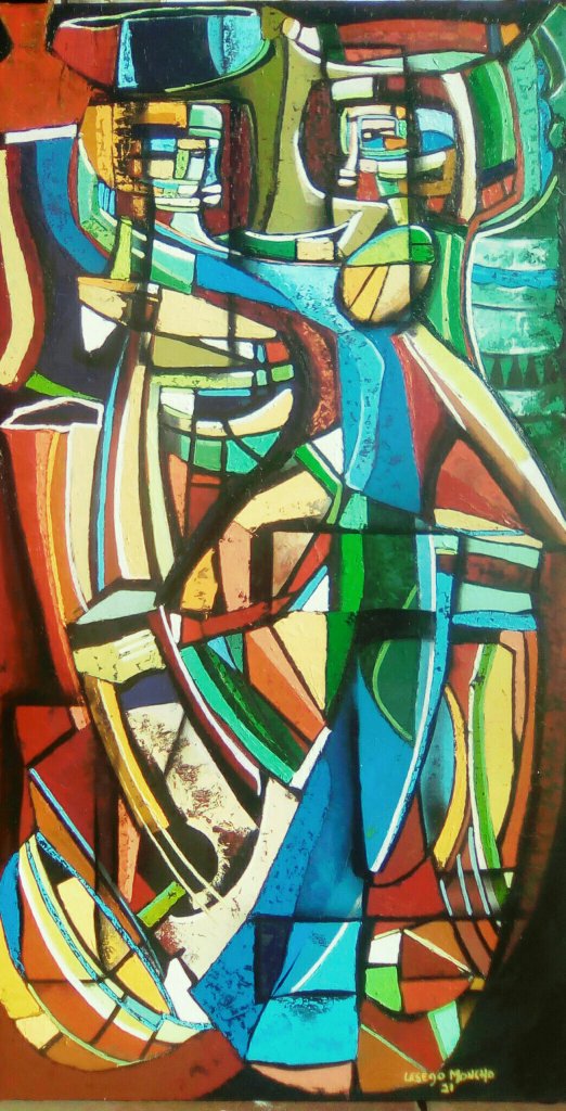 Artist: Lesego Moncho
Title: ' The Harvest Dance '
Size: 1.5 X 80.
Signed: 2021.
South Africa.