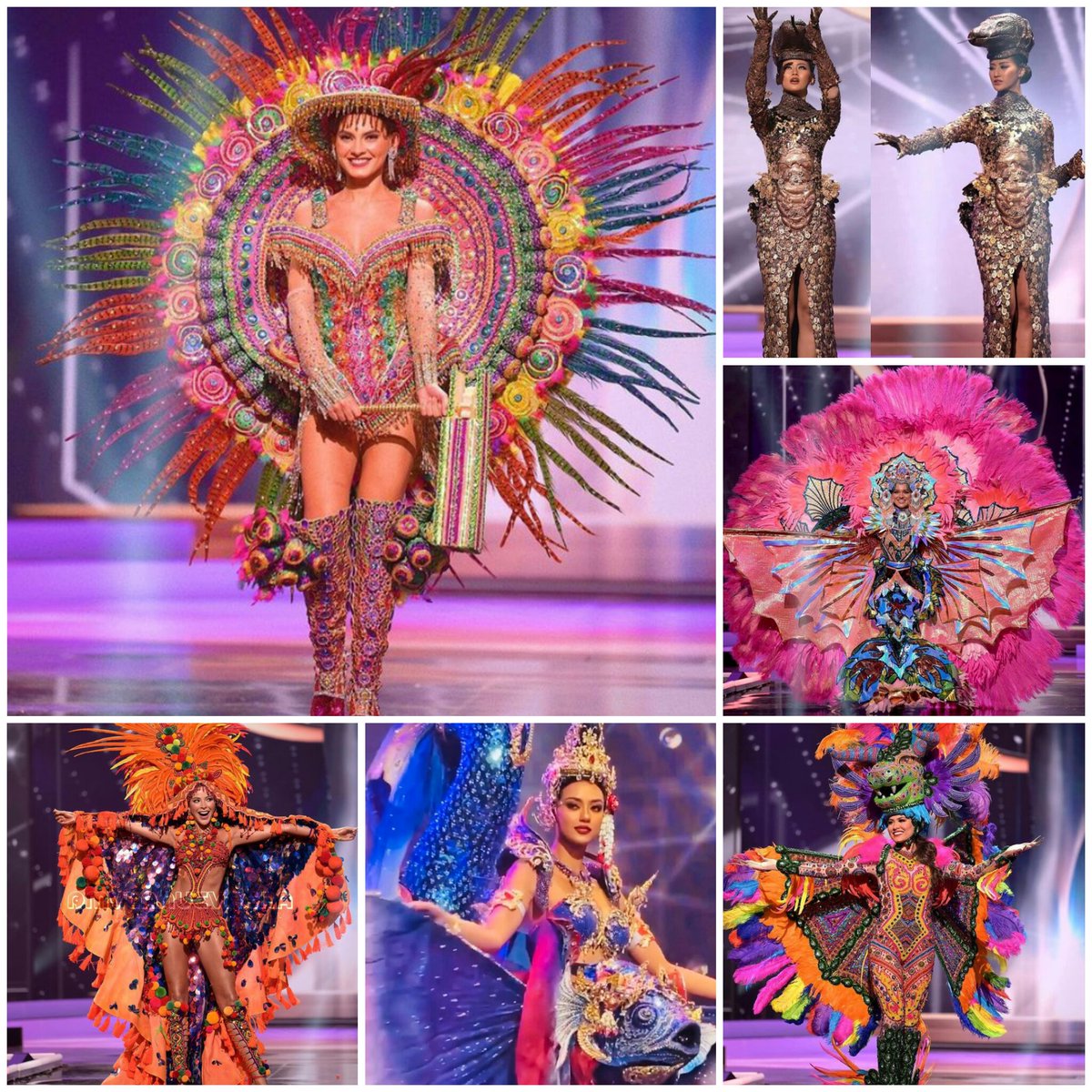 My favorites National Costume
#MissUniverse #MissUniverse2021 
1- #MissNicaragua  🌟🌟🌟
2- #MissThailand  🌟🌟🌟
3- #MissMexico  🌟🌟
4- #missDenmark  🌟🌟
5- #missindonesia 🌟
6- #MissColombia  🌟