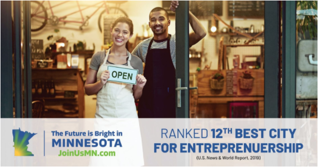 Entrepreneurs come to Minnesota to innovate, experiment and change the world. We’re the proud home of the 12th best U.S. city for entrepreneurship. joinusmn.com/?blitz-6 #JoinUsMN  #EDW2021 #econdevweek