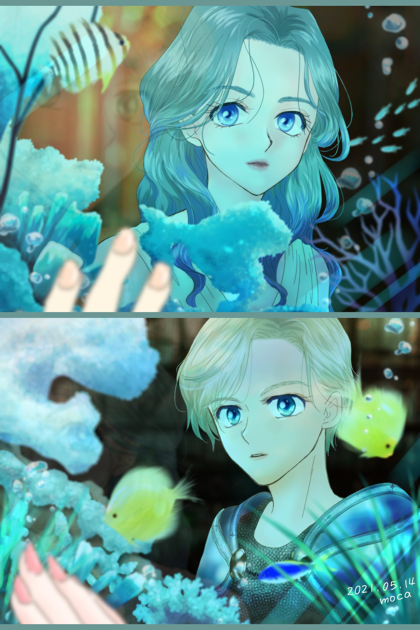 Moca ひと目見た その時に セラムンイラスト部 セラムンイラスト部カリスマ科 今夜のタイタニックでディカプリオに落ちた方は是非ロミオ ジュリエットも観てくださいという絵です 代理のはるかさんとみちるさん T Co S40w1oyvzq