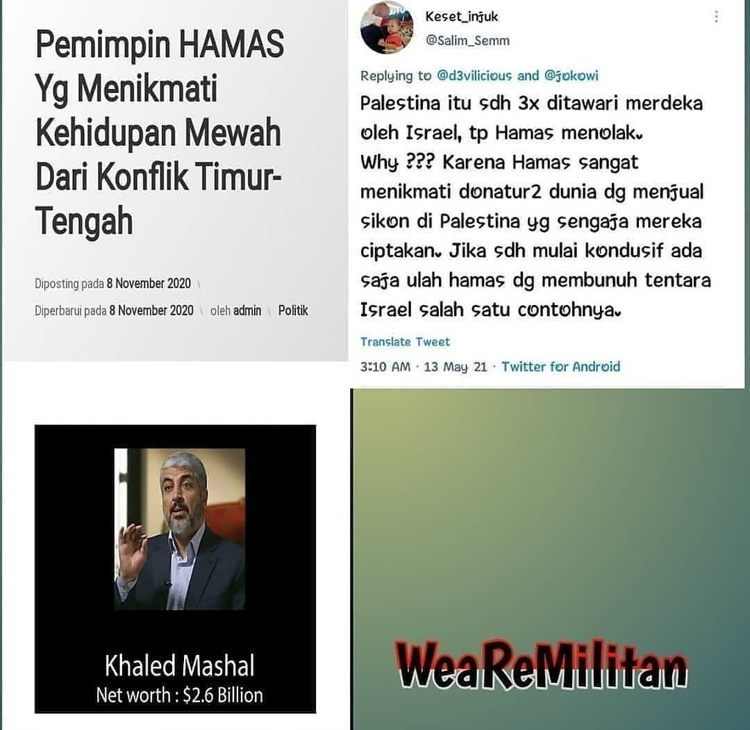 pejuangind01's tweet photo. @FirzaHusain Smuanya ulah hamas nih https://t.co/3wDxWGalSn