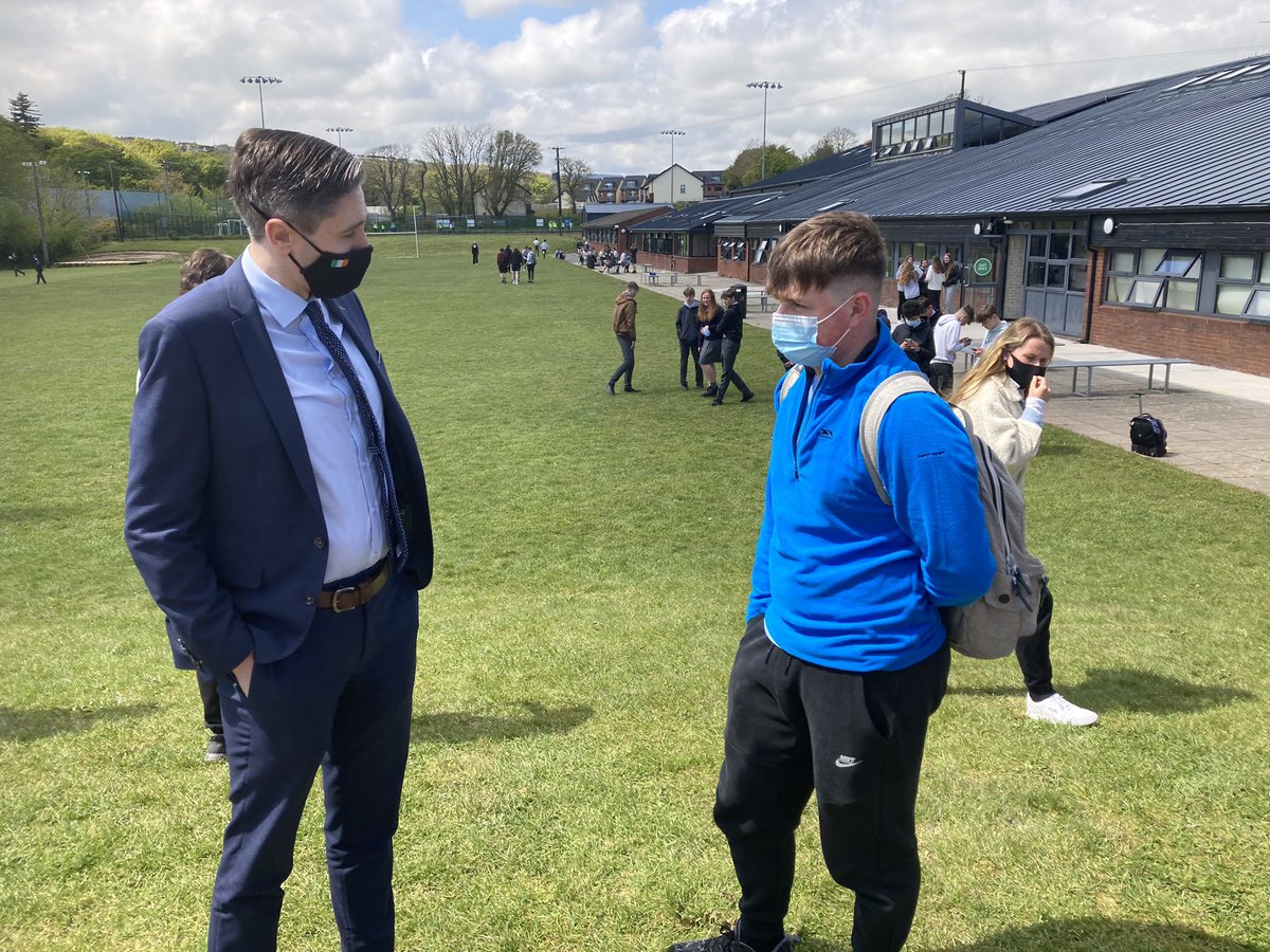 Minister for <a href="/DeptofFHed/">Department of Further and Higher Education</a> <a href="/SimonHarrisTD/">Simon Harris TD</a> also met with one of our 6th Years Scott on the day he finishes with us having NEVER MISSED A DAY OF SCHOOL EVER and who is looking to apprenticeship interviews in the next few weeks!