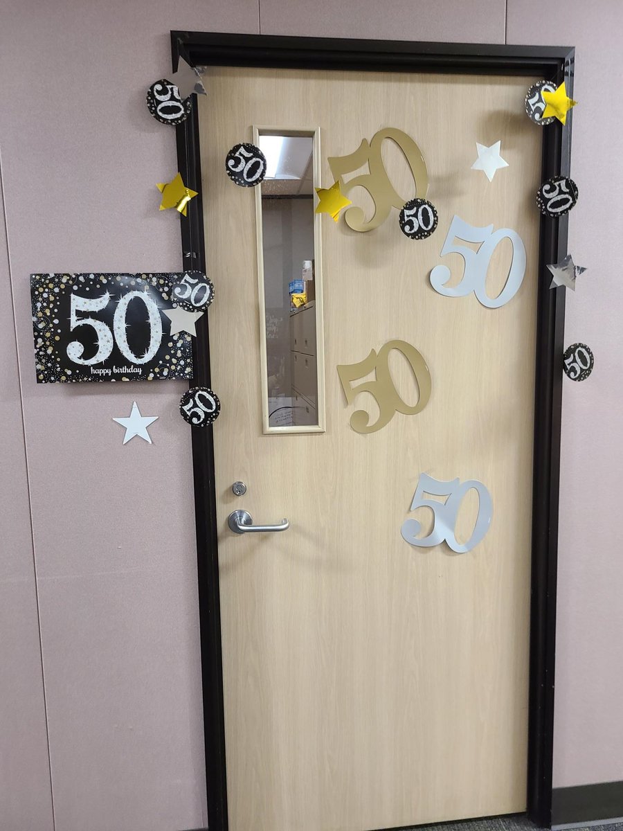 sshumsky1's tweet photo. Blessed to work with the best people on the planet who from decor, cake, coffee, lunch, dinner, gifts, dressing in black or sparkles, and ALL the love &amp; well wishes have truly made this 1/2 century trip around the sun very special! Thank you &amp; much love! #TeamAult #CFISDspirit 🥳 https://t.co/5laXsUOmbK