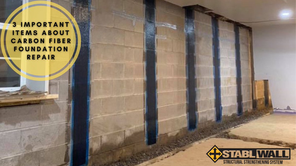 StablWallCarbon's tweet photo. Carbon fiber is one of the crack repair technologies that guarantee the best results. Below, you will learn some fundamental items about carbon fiber foundation repair.

Read more: https://t.co/Lf7oyy7mSi https://t.co/dseYgGi53S
