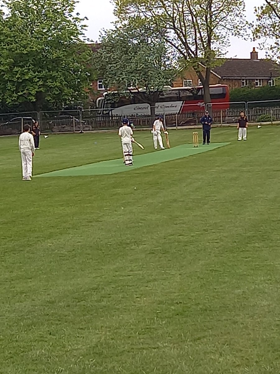 KES_SportsDept's tweet photo. A real buzz around the hive of cricket activity at Manor Road this afternoon with 130 year 7 boys involved - most of them playing matches against our good friends @BablakeSport. #fridaybuzz #navyandgold https://t.co/HhF8rwG2wE