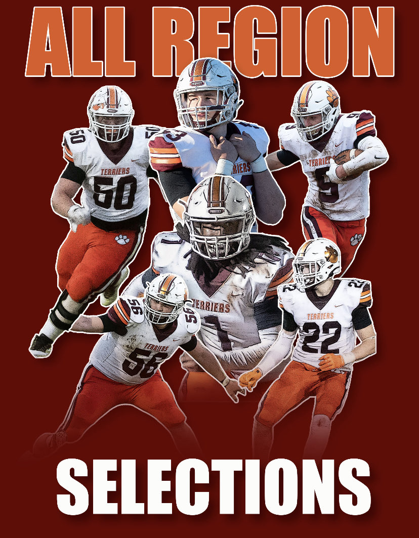 CoachBradLutz's tweet photo. Congratulations to Elamin Shareef (1st Team RB &amp; 2nd Team DE/OLB), Tyler Dean (2nd Team DB), Bryson Lutz (2nd Team OL &amp; 2nd Team DL), Dustin Richards (2nd Team LB), Hunter Richards (2nd Team DL &amp; HM OL), and Ethan Tinsley (2nd Team WR) for their All-Region honors. https://t.co/wDyZdH8iR9