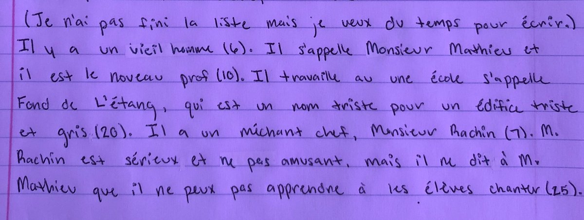 StaggFrench's tweet photo. When your French 1 student is able to explain themselves to you in French 😭👏👍🙌 Love seeing that they ARE learning! #proficientnotperfect #theyarelearning #growthmindset https://t.co/A42mi2Odud