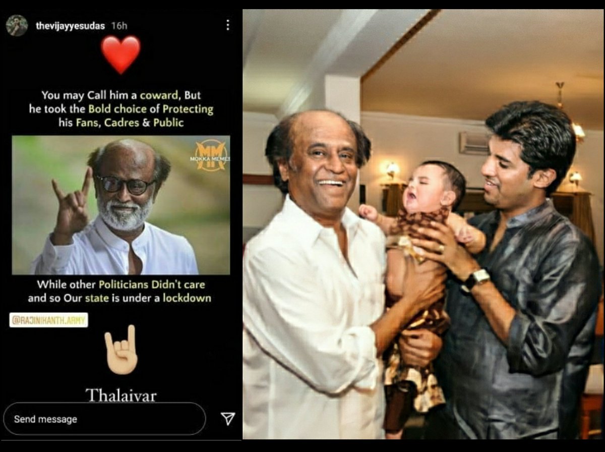 True #Thalaivar Fanboy @IAMVIJAYYESUDAS ❤️

#VijayYesudas 😊