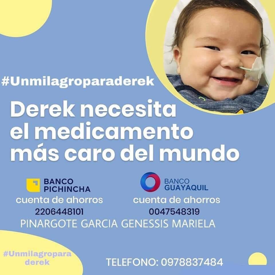 Dani (@dannybassplayer) on Twitter photo $1 ayuda, si se puede más, mejor aún; somos 17 millones de ecuatorianos, y #UnMilagroParaDerek solo necesita de 2 millones de ecuatorianos.
<a href="/Belliiisima89/">Yo Soy Bella Y Qué !</a> <a href="/JorgeWated/">Jorge Wated Reshuan</a> <a href="/aguschmer/">Andrés Guschmer Tamariz</a> <a href="/anto_v25/">Antonio Valencia</a> <a href="/analybermeo/">A'naly Bermeo</a> <a href="/RobertoBonafont/">Roberto Bonafont</a> <a href="/CynthiaViteri6/">Cynthia Viteri</a> <a href="/alejandrovaras/">Alejandro Varas</a> <a href="/elbacandelgol/">José Luis Arévalo</a> $1 ayuda, si se puede más, mejor aún; somos 17 millones de ecuatorianos, y #UnMilagroParaDerek solo necesita de 2 millones de ecuatorianos.
<a href="/Belliiisima89/">Yo Soy Bella Y Qué !</a> <a href="/JorgeWated/">Jorge Wated Reshuan</a> <a href="/aguschmer/">Andrés Guschmer Tamariz</a> <a href="/anto_v25/">Antonio Valencia</a> <a href="/analybermeo/">A'naly Bermeo</a> <a href="/RobertoBonafont/">Roberto Bonafont</a> <a href="/CynthiaViteri6/">Cynthia Viteri</a> <a href="/alejandrovaras/">Alejandro Varas</a> <a href="/elbacandelgol/">José Luis Arévalo</a>