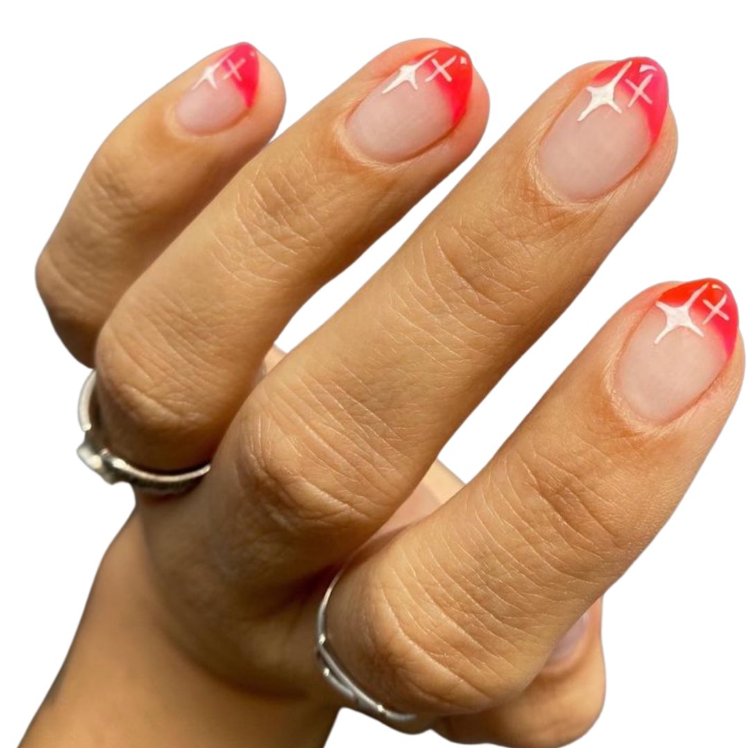 Kapowski is giving me kawaii vibes! ✨ Love a good updated neon pink french mani! 

What classic nail art design do you all love to add a modern spin on? Big fan of the french mani, drop a 🥖 below!

📸: <a href="/ruthsnailart/">Ruth</a> 

#loudlacquer #loudbabbs
