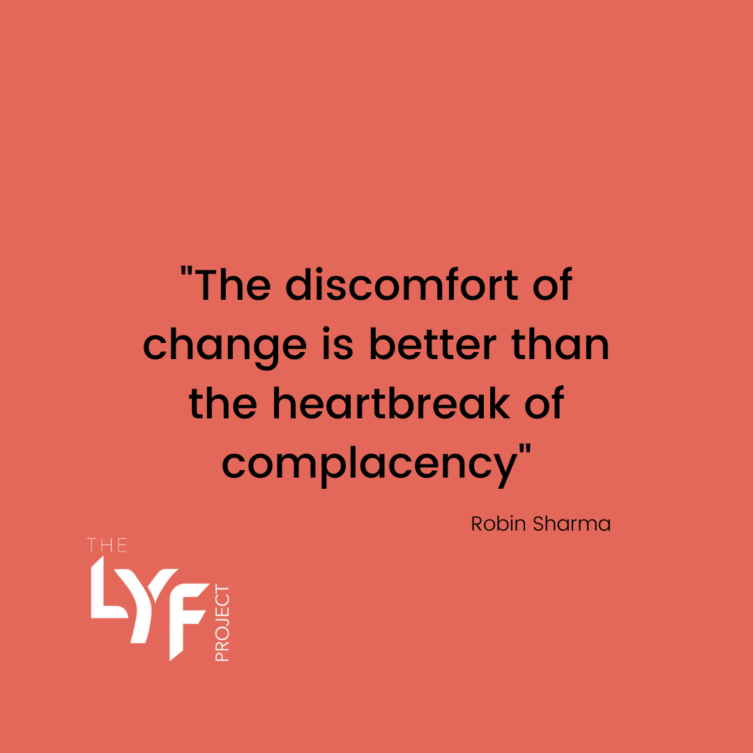 LiveYourFierce's tweet photo. Fierce Friday!
The discomfort of change is better than the heartbreak of complacency.
Open your heart to change and you open your life up to opportunity. Get uncomfy!
#fiercefriday #lyfproject #knowyourfierce #uncomfortable #growth https://t.co/OkfYmCivvV
