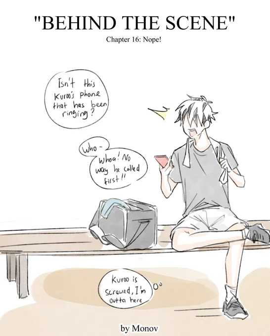 Chapter 16!
I literally cringed when drawing those fangirls ಠ‿ಠ

I know a lot of you guys are KuroKen shippers but i'm more of KuroTsukki shippers so yeah, sorry for that (・–・;)ゞ

For early access check out my patreon! Chapter 17-19 available~
(1/3) #BokuAka 